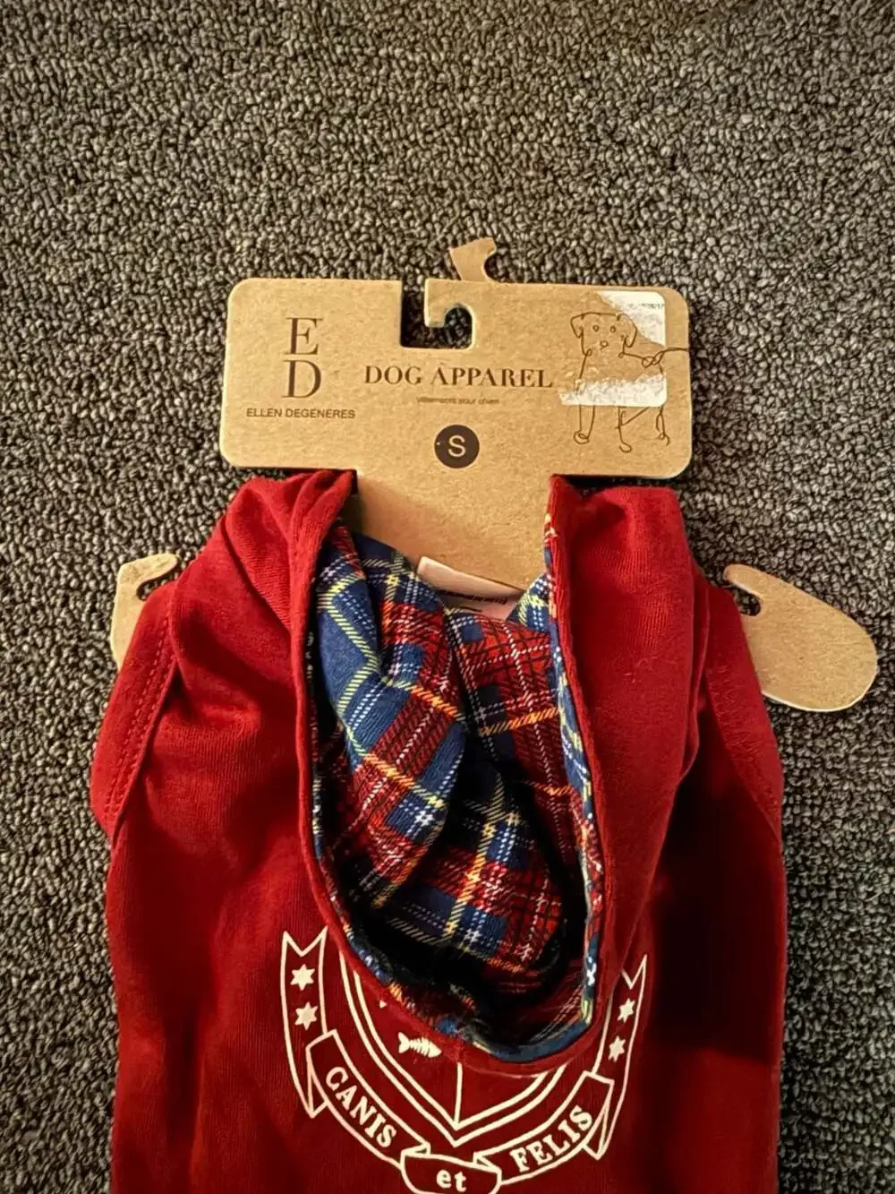 ED Ellen DeGeneres Canis et Felis Dog Hoodie Dress Size S